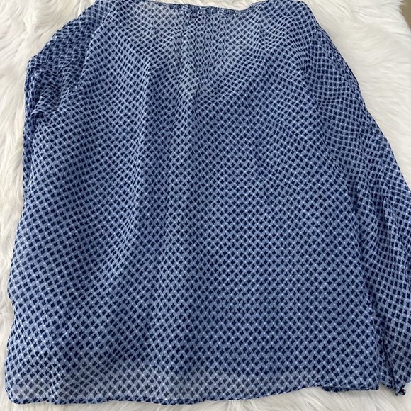 Vineyard Vines Blue Patterned Women's Top - Picture 8 of 10